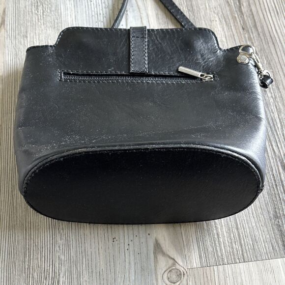 Vera Pelle Crossbody Purse Authentic Black Cross Body. Bag Made in Italy - Picture 13 of 16